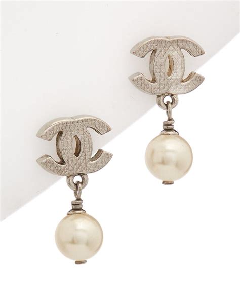 chanel earring silver|chanel earrings official site.